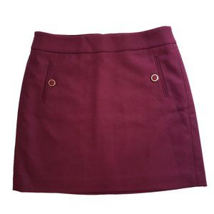 Loft Mini Skirt Gorgeous Lush Plum Women's Size 4 NWOT!
